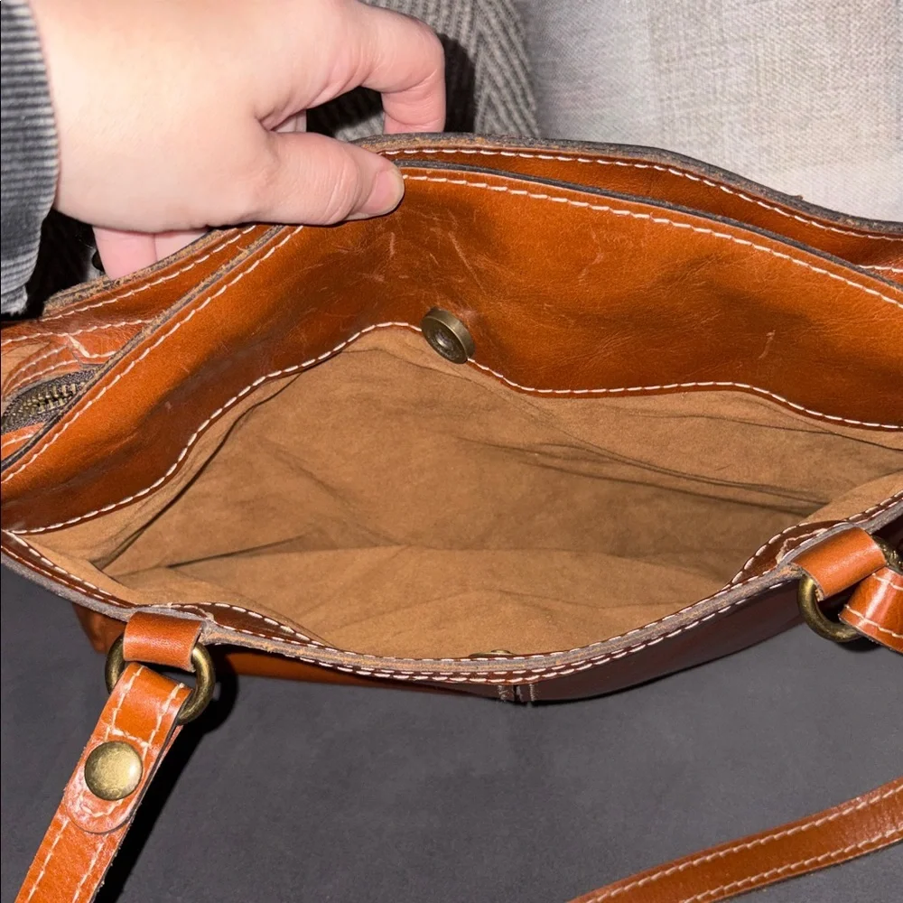 Patricia Nash Brown Leather Shoulder Bag - Picture 5 of 11